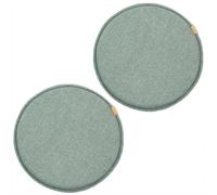 Set Di 1/2/4 Cuscini Per Sedie Rotonde, Cuscino Per Sedile Rotondo Antiscivolo, Cuscino Per Sgabello Da Bar Cuscino Per Sedia Rotondo Con Legami ( Color : Light green , Size : 35*35cm(Set Of 2) )