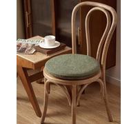 (Set Di 1/2/4) Cuscini Per Sedie Rotondo/Cuscino Per Sedia Da Pranzo, Cuscini Per Sedili Antiscivolo In Memory Foam, Cuscino Per Sedile Da Ufficio (Color : Fruit Green, Size : 35 * 35cm(4packs))