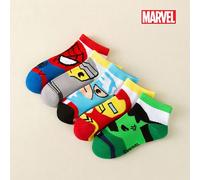 Set di 1/5/10 paia di calzini Marvel, motivi di Spider-Man, Iron Man, Thor, calzini con volant, calzini a righe a metà polpaccio, calzini corti per ragazze, calzini corti per ragazzi, calzini alla cav