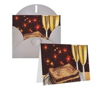 Set di 1 biglietto di ringraziamento con buste, biglietto di auguri per il tuo compleanno, 10,2 x 15,2 cm, elegante biglietto vuoto per note personalizzate, biglietto formale per tutte le occasioni