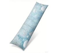 Set di 1 Blu Cuscini per Chi Dorme sul Fianco 40 x 120 cm Medusa Cuscino Lungo per Dormire Sul Fianco, Stampa Doppia Faccia Velluto Body Pillow Cuscino Gravidanza e Federe Cuscino Letto B1-1032