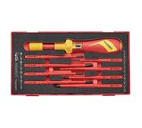 Set di 1 cacciavite dinamometrico e 8 aste piatte, PH e PZ TEAVSD09 marca TENGTOOLS