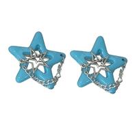 Set di 1 o 2 fermagli per capelli a forma di stella per ragazze, bellissimi accessori decorativi che non scivolano