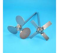 Set di 1 paletta di agitazione in acciaio inossidabile da 30° - pale a spirale da 40 mm a 120 mm for miscelatori elettrici da laboratorio(100x8x400mm Type-1)