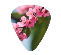 Set di 1 plettri per chitarra con fiori di ciliegio rosa, materiale ABS di alta qualità, vari spessori, migliora la tua esperienza di suono