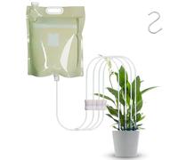 Set di 1 sacchetti per irrigazione a goccia per piante da 6,5 l, con valvola regolabile, piante da interno, balcone e vasi da fiori, sistema di irrigazione per interni (1 x 4 x uscite d'acqua)