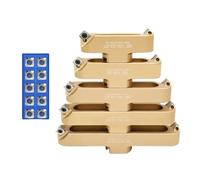 Set di 1 supporto per mandrino AP SE, testa di taglio a ponte, 90°, 400R, 50, 22, 27, KM12, APKT1604, SEHT1204, utensili per fresatura a ponte a due bordi in lega di alluminio (SE KM12 (10 inserti