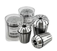 Set di 1 supporto per mandrino, per fresa ER11, ER16, ER20, ER25, ER32, ER40, ad alta precisione, 0,008 mm, 015 mm, con molla di serraggio (grado AAA, ER11, 7 pezzi)