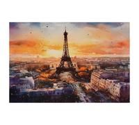 Set di 1 tovagliette con Torre Eiffel di Parigi, per tavolo da pranzo, lavabili, antiscivolo, per Natale, vacanze, feste di compleanno