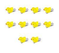 Set di 10 accessori per capelli a forma di anatra gialli con clip per capelli per feste per bambini, per costume scolastico, decorazioni per capelli