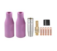 Set di 10 accessori per saldatura 15AK per saldatura MIG, con punte di contatto da 0 9 mm, ugello a coppa, diffusore di gas e parti isolanti, per bruciatori MB 15