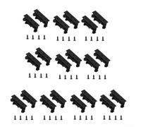 Set di 10 adattatori per binario DIN per PCB DIN per c45, clip di supporto sicure per guida DIN da 35 mm, ideali per progetti industriali e fai da te