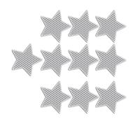 Set di 10 adesivi riflettenti a forma di stella, autoadesivi, per camion, moto, auto e bici, colore elegante per migliorare la notte della città stradale