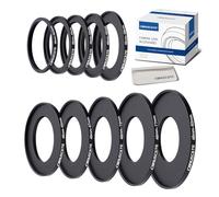 Set di 10 anelli adattatori per filtro da 46 mm, anelli passo-passo per tutti i filtri UV ND CPL (46-40,5 mm, 46-49 mm, 46-52 mm, 46-55 mm, 46-58 mm, 46-62 mm, 46-67 mm, 46-67 mm, 46-82 mm) + panno