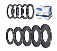 Set di 10 anelli adattatori per filtro da 52 mm, anello step-up in metallo + anello step-down per tutte le marche UV ND CPL (52-40,5 mm, 52-46 mm, 52-49 mm, 52-55 mm, 52-58 mm, 52-62 mm, 52-67 mm,
