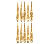 Set di 10 anelli per unghie a forma di mille mani, Bodhisattva, Guan Yin, regina, danza del ventre, antico cinese egiziano, set di anelli per le dita da donna, oro, argento