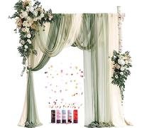 Set di 10 archi decorativi viola per matrimoni, 2 rose polverose e 3 tende ad arco e 5 cannoni per coriandoli, fiori pergolati per matrimoni