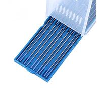 Set di 10 aste per elettrodi di saldatura da 1,0/1,6/2,4 mm di lantanio e tungsteno a bassa temperatura, set di aste per saldatura Tig (1,0 x 150 mm)