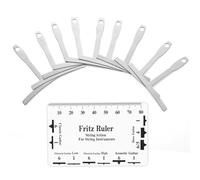 Set di 10 Attrezzi per Liutaio di Chitarre, Include Un Calibro Il Raggio Sotto Le Corde e Un Righello La Misurazione Dell'Altezza Delle Corde per Il Kit Riparazione e Setup Del Basso