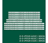 SET DI 10 BARRE STRIP LED TV AKAI JS-D-JP5520-A41EC JP5520-B51EC JP5520-C51EC
