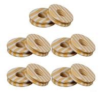 Set di 10 bobine colorate in schiuma per avvolgimento e conservazione efficienti di filo secondario (6 cm bianco)