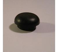 Set di 10 bottoni in gomma nera per paraurti per pianoforte, testa da 9/16", stelo da 7/16", colore: nero