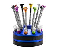 Set di 10 cacciaviti di precisione a taglio e Phillips, diverse dimensioni, con 20 lame di ricambio aggiuntive, set di cacciaviti per orologiaio, gioielli, occhiali