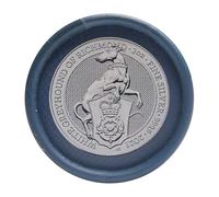 Set di 10 capsule per monete da 2 oz. Queen's Beasts argento - capsule di alta qualità di Leuchtturm