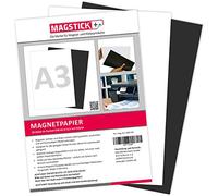 Set di 10 carte magnetiche I bianco I DIN A3 I fai da te I retro magnetico I stampabile con stampanti a getto d'inchiostro standard I per etichettatura stampa come carta fotografica magnetica I mag221