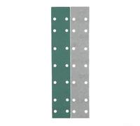 Set di 10 carte vetrate floccate 70x420MM pellicola 14 fori per lucidatura e rettifica auto, facile da sostituire carta vetrata con manico di fissaggio sicuro