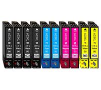 Set di 10 cartucce compatibili con Epson 603xl Expression Home XP-2100 XP-2150 XP-3150 XP-4100 XP-4150 XP-2155 XP-3155 XP-4155 Workforce WF-2810 WF-2820