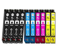 Set di 10 cartucce compatibili con Epson Nr. 405XL Workforce WF-7310 WF-7830 WF-7835 WF-7840 WF-7835 Workforce Pro WF-3820 WF-3825 WF-4820 WF-4825 WF-4830