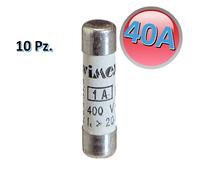 SET DI 10 CARTUCCE FUSIBILI 40 A 500 V SENZA INDICATORE CF 14 GG