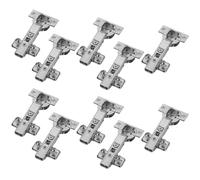 Set di 10 cerniere angolari BLUM 71B3580 110° con chiusura automatica incl. piastra di montaggio 174E6100 e viti speciali con tasselli a espansione (EXPANDO)