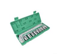 Set di 10 chiavi a bussola da 1/2 pollici, in acciaio ad alto tenore di carbonio, con leva di avviamento, per riparazioni automobilistiche e manutenzione meccanica (8-17 mm, 10 pezzi)