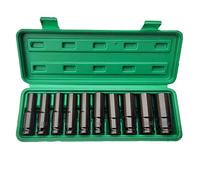 Set di 10 chiavi a bussola da 8-24 mm con attacco da 1/2 pollici, strumento metrico pesante, per garage, adattatore per chiave inglese