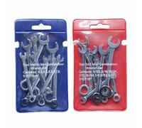 Set di 10 chiavi inglesi e metriche per mini chiavi inglesi e metriche, portatili, utensili manuali per la casa, elettrici, automatici, meccanici, attività di manutenzione dei tubi dell'acqua (sistema