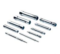 Set di 10 chiavi metriche per tubi con finitura lucida per fissaggio di precisione nel settore automobilistico e lavori di manutenzione
