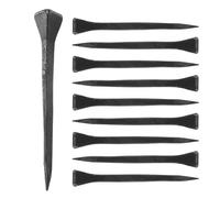 Set di 10 chiodi forgiati come unghie a ferro di cavallo, loft antico vintage, superficie nera (55mm)