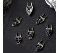 Set di 10 ciondoli vintage a forma di cuore per unghie, decorazione in metallo, accessori per manicure, decorazione artistica, ornamento