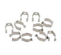 Set di 10 clip a molla per utensili a base stretta in spugna per riporre in modo sicuro attrezzi, scope, spazzole, rastrelli in garage e capannone (19 mm)