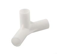 Set di 10 connettori a T per pali da campeggio e da giardino, giunti fissi in plastica con diametro interno di 16 mm per migliorare la resistenza di supporto e la continuità del palo (135 gradi tee)