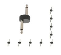Set di 10 connettori jack jack da 6,35 mm per chitarra effetto pedale jack su jack connettore patch adattatore spina C