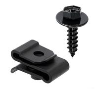 Set di 10 coperture paraurti per parafango Liner vite e dado a U kit per Toyota e parti di fissaggio a scatto per veicoli (bianco)