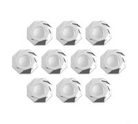 Set di 10 coperture per troppopieno per lavello progettate per una prevenzione ottimale del gusto e una facile manutenzione in cucina o bagno (argento)