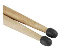 Set di 10 copri sordina per batteria, in silicone flessibile, per ridurre il volume del suono e proteggere le punte durante l'uso (nero)