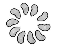 Set di 10 copriclub per ferri da golf con coperture protettive impermeabili numerate per ferri da 3 a 9 P S A, copertura in rete per la testa del club per l’allenamento di golf (Grigio chiaro)