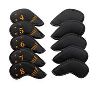 Set di 10 copriferri da golf per donne e uomini, resistenti all'acqua,