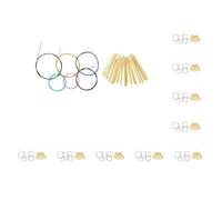 Set di 10 corde per chitarra classica in nylon multicolore con fili per tasti