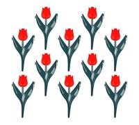 Set di 10 cordoli decorativi da giardino in plastica resistente alle intemperie | Separatore per prato esterno adatto per decorare